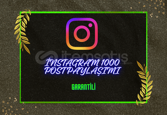 ⚡1.000 İNSTAGRAM POST PAYLAŞIMI - GARANTİLİ⚡ ⚡1.000 İNSTAGRAM POST PAYLAŞIMI - GARANTİLİ⚡