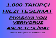 ⭐️1000 İNSTAGRAM TAKİPÇİSİ (LOW DROP SMM)⭐️