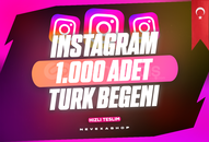 ⭐1.000 İnstagram Türk Beğeni - 1 Ay (GARANTİ)⭐