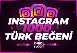 1000 İnstagram Türk Beğeni