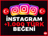 +1000 Instagram TÜRK Beğeni / Garantili