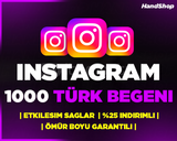 ⭐[GARANTİLİ] 1000 INSTAGRAM TÜRK BEĞENİ⭐