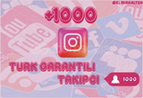 +1000 İnstagram Türk Takipçi | Garantili 