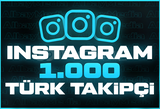 1.000 İNSTAGRAM TÜRK TAKİPÇİ HIZLI TESLİMAT