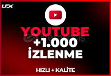 +1000 İzlenme YouTube Hizmeti 