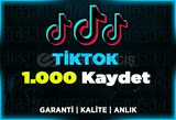 1.000 Kaydetme TikTok | Garanti | ANLIK