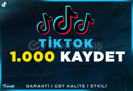 1.000 Kaydetme TikTok | Garanti | #1