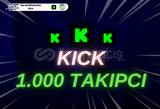 1000 Kick Takipçi |GARANTILI + HIZLI|