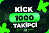 ⭐1000 Kick Takipçi - HIZLI BÜYÜME⭐
