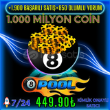 ⭐1.000 MİLYON ÇİP/COİN⭐ (1 MİLYAR(B)⭐