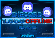 ⭐1000 OFFLİNE DİSCORD ÜYE+GARANTİ✅⭐