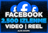 ⭐[2500] Reel & Video İzlenme Facebook