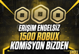 ⭐ 1500 Robux ⭐ + KOMİSYON BİZDEN