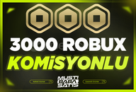 ⭐ 3000 Robux + Komisyon Bizden