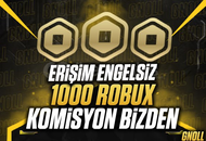 ⭐(1429) 1000 Robux ⭐ + KOMİSYON BİZDEN