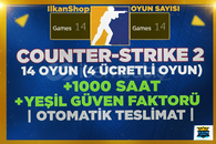 +1000 SAAT 10+4 ÜCRETLİ OYUN YEŞİL FAKTÖR CS2