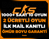 ☢️1000+ SAAT 10 OYUN | STEAM HESABI | GARANTİ