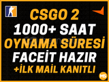 1000+ SAAT CS:GO2⭐️FACEİT HAZIR+ İLK MAİL✅