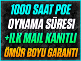 ⭐️1000+ SAAT PATH OF EXİLE❤️+İLK MAİL❤️