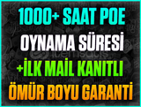 ⭐️1000+ SAAT PATH OF EXİLE❤️+İLK MAİL❤️