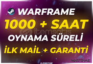 ⭐1000 SAAT WARFRAME ⭐ + İLK MAİL❤️