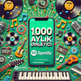 1000 Spotify Aylık Dinlenme ♻️♻️♻️