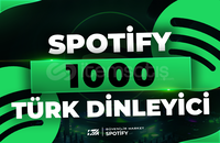 1000 Spotify Aylık Türk Dinleyici