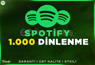 1.000 Spotify Dinlenme | Garanti | #1