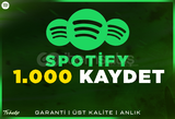 1.000 Spotify Kaydetme | Garanti | #1