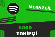 1.000 Spotify Playlist/Profil Takipçi 