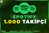 1.000 Spotify Takipçi | Garanti | #1