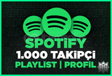 1000 Spotify Takipçi | Playlist/Profil