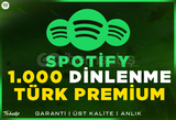 1.000 Spotify Türk Premium Dinlenme | #1