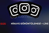 1000 STORY İZLENME + LİKE [GARANTİLİ - ANLIK]