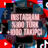 +1000 Takipçi %100 Türk