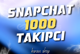 1000 TAKİPÇİ SNAPCHAT GARANTİLİ