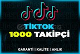 1000 Takipçi TikTok | Garanti | ANLIK