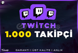 1.000 Takipçi Twitch | Garanti | #1