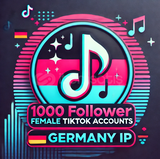 1000 Takipçili, Almanya IP'li Kadın TikTok 