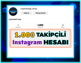 [+1 Yıllık] 1K Takipçili Eski Tarihli Hesaplar