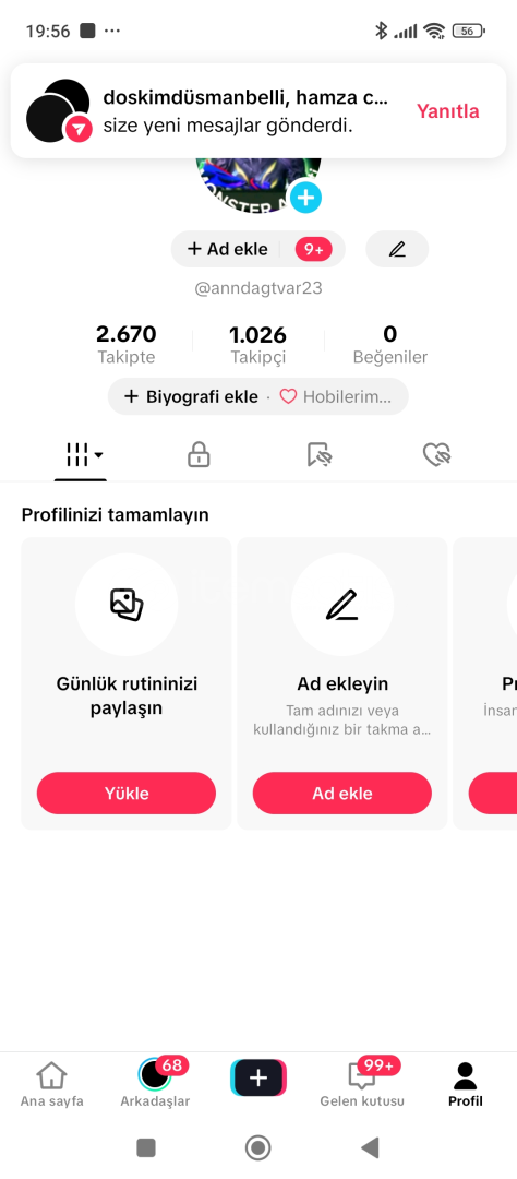 1000 takipçili tiktok hesabı!!! 1000 takipçili tiktok hesabı!!!