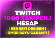 ☢️[1000 TAKİPÇİLİ] Twitch Hesabı