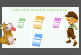 1000 TANE KARIŞIK HEDİYE ÇEKİ