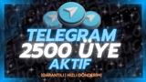 ⭐2.500 TELEGRAM GERÇEK AKTİF ÜYE | GARANTİLİ⭐