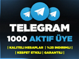 1000 Telegram Gerçek Aktif Üye | GARANTİLİ ⭐