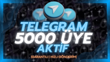 ⭐5.000 TELEGRAM GERÇEK AKTİF ÜYE | GARANTİLİ⭐