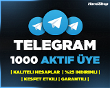 1000 Telegram Gerçek Aktif Üye | GARANTİLİ ⭐