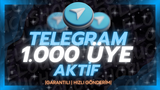 ⭐1000 TELEGRAM GERÇEK AKTİF ÜYE | GARANTİLİ⭐