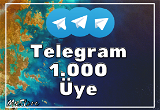 1.000 Telegram Kanal Üyesi