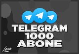 1000 Telegram Üye/Abone